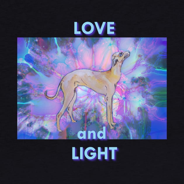 Love and Light Greyhound by candimoonart